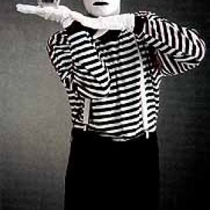 Traditional White Faced Mime Artists