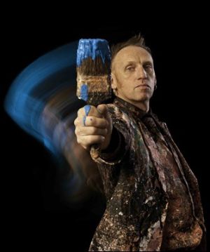 Jon Hicks - Artist in Action - Upside Down Painter